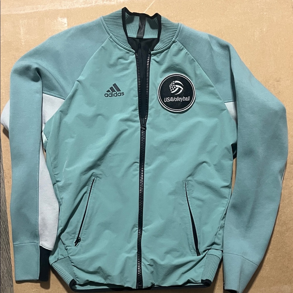 Adidas Men's Teal Bomber Jacket